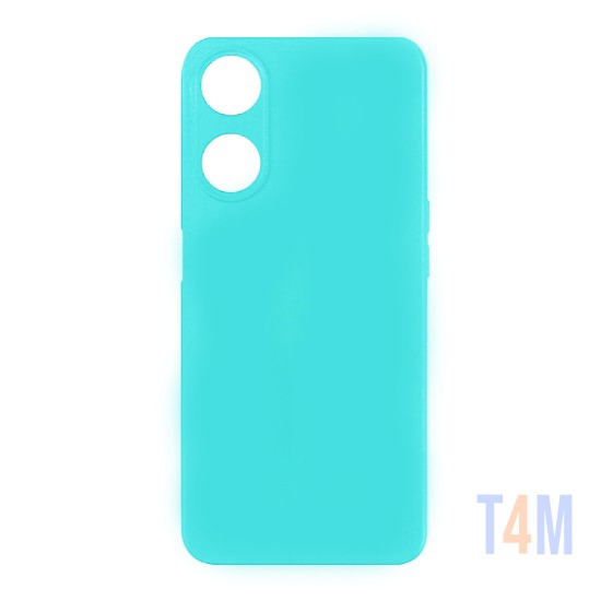 Capa de Silicone com Moldura de Câmera para Oppo A58 4g Verde Mar